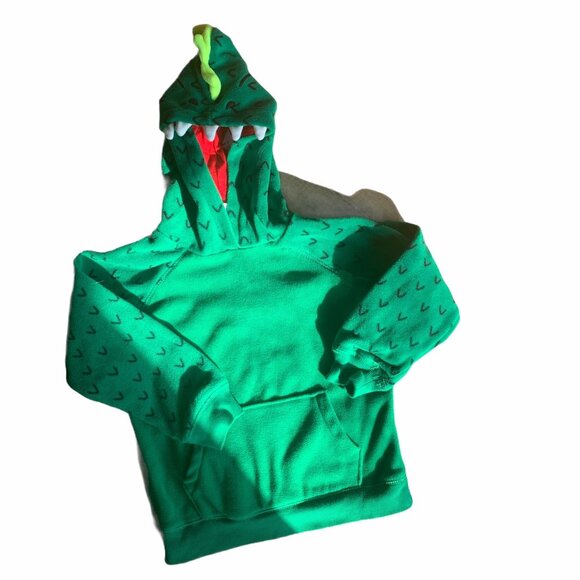 Carter's Dino/Lizard Hooded Sweatshirt 5 - Picture 2 of 4